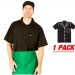 HiLite 1 Pack Cook Shirt – Multi-Purpose Utility Shirt, Short Sleeve – Black 440BK